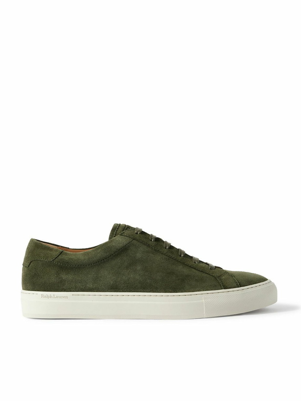 Photo: Polo Ralph Lauren - Jermain Lux Suede Sneakers - Green