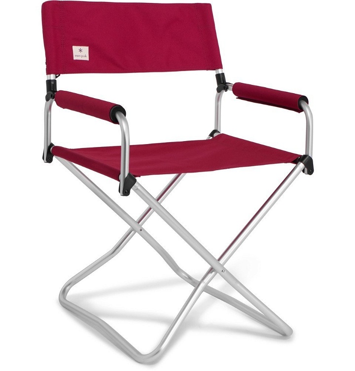 Photo: Snow Peak - Folding Aluminium and Canvas Chair - Red