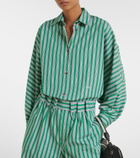Loewe Double L striped cotton poplin shirt