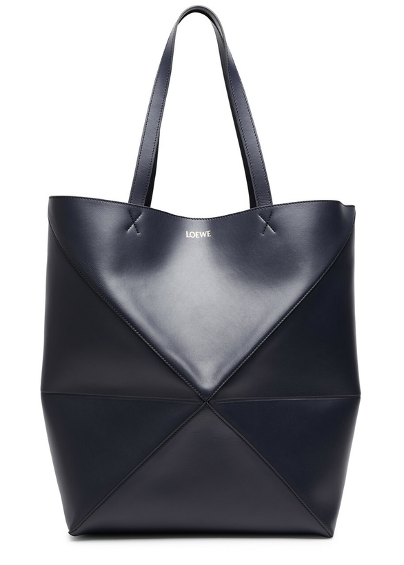 Photo: Loewe Puzzle Fold XL Leather Tote - Blue - One Size