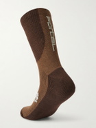 Portal - Lineage Three-Pack Cotton-Blend Socks - Brown