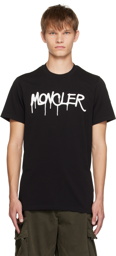 Moncler Black Printed T-Shirt