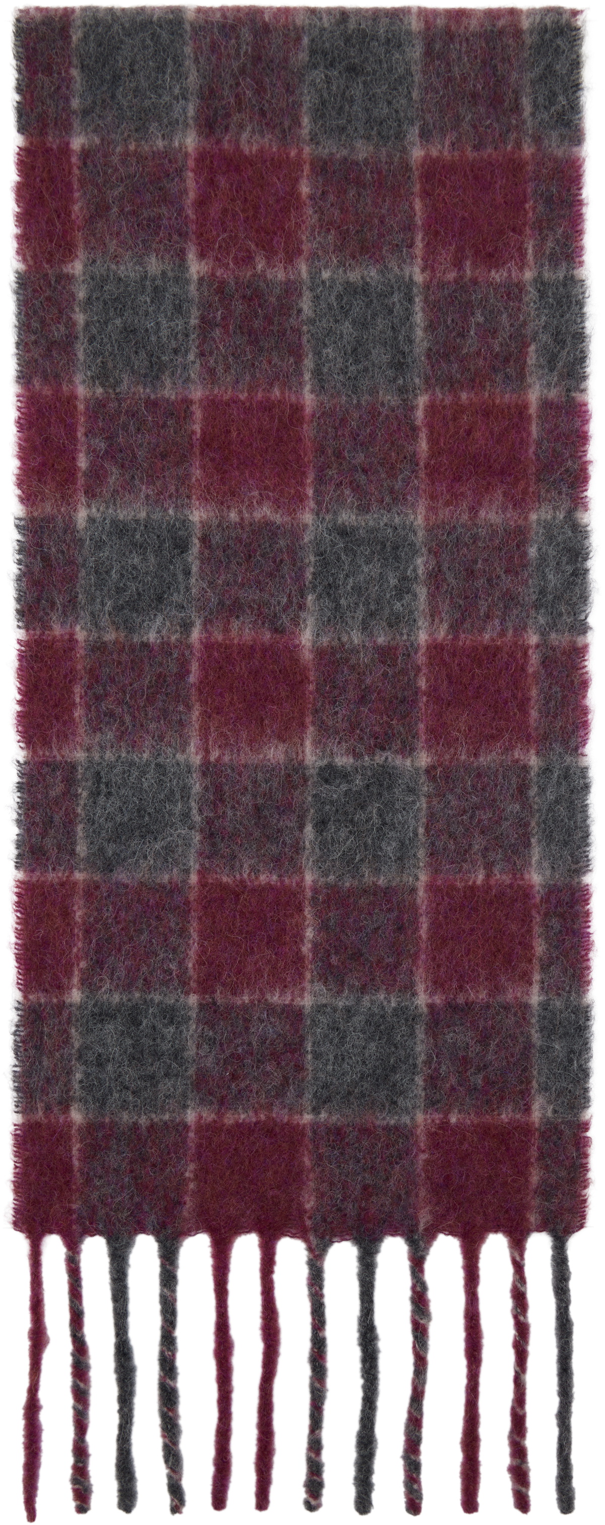OUR LEGACY Pink & Gray Estate Scarf Our Legacy