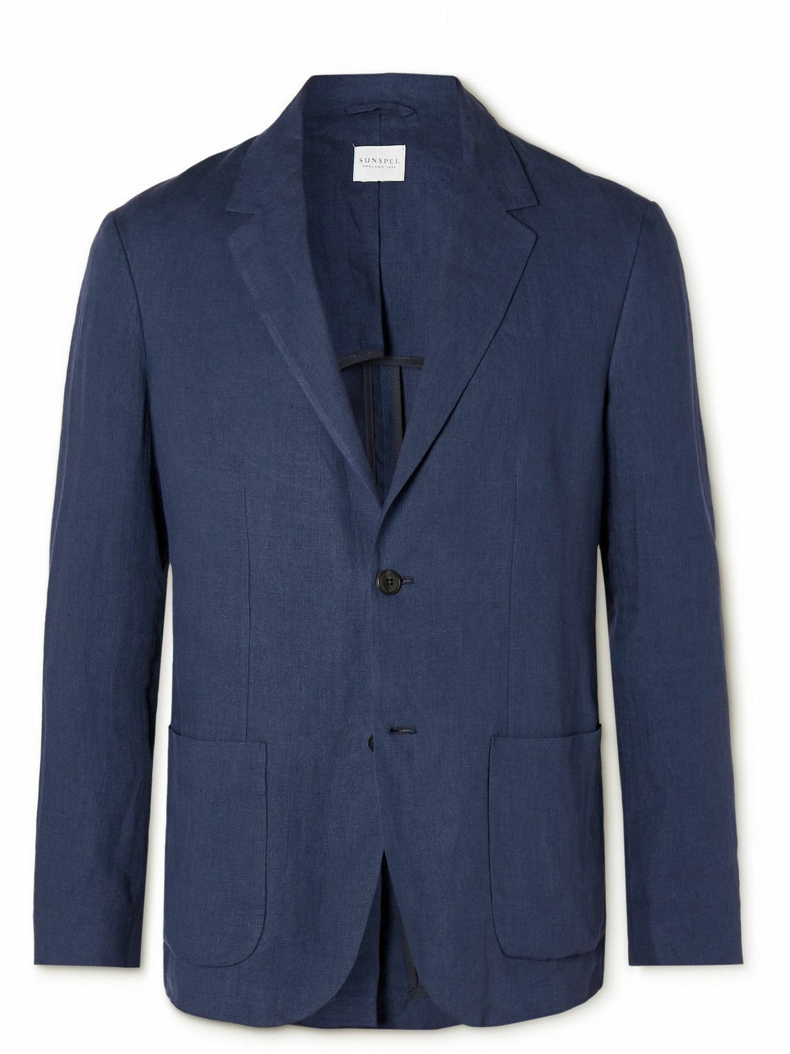 Photo: Sunspel - Linen Suit Jacket - Blue