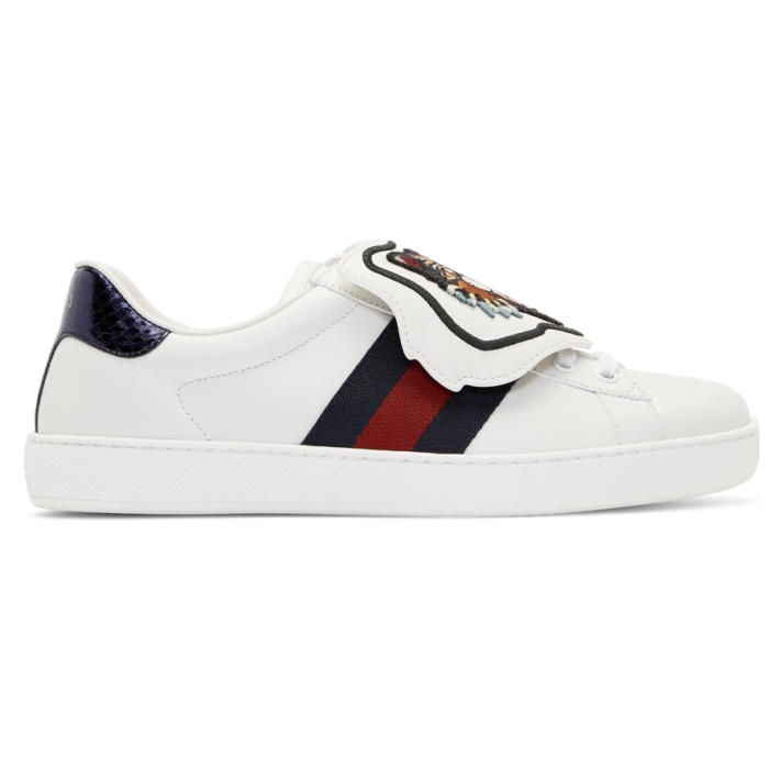 Photo: Gucci White New Ace Sneakers 