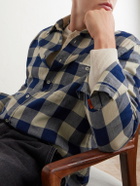 Barena - Checked Cotton-Twill Shirt - Blue