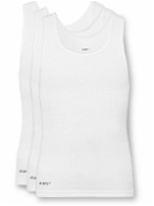 WTAPS - Three-Pack Ribbed Cotton-Jersey Tank Tops - White