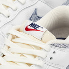 Nike Men's Dunk Low Sneakers in White/Midnight Navy