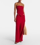 Jade Swim Mika seersucker wide-leg pants