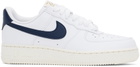 Nike White & Navy Air Force 1 '07 Next Nature Sneakers