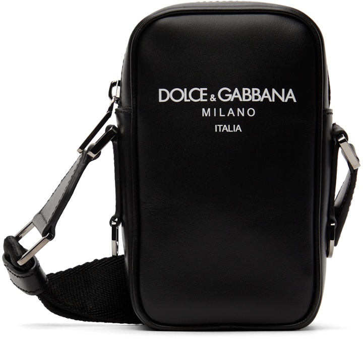 Photo: Dolce & Gabbana Black Small Printed Bag