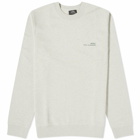 A.P.C. Men's Overdyed Item Logo Crew Sweater in Light China Green