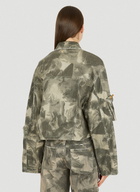 Blumarine Camouflage Cargo Jacket