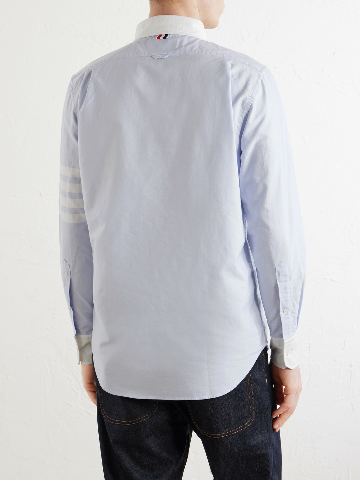Thom Browne - Striped Cotton Shirt - Blue