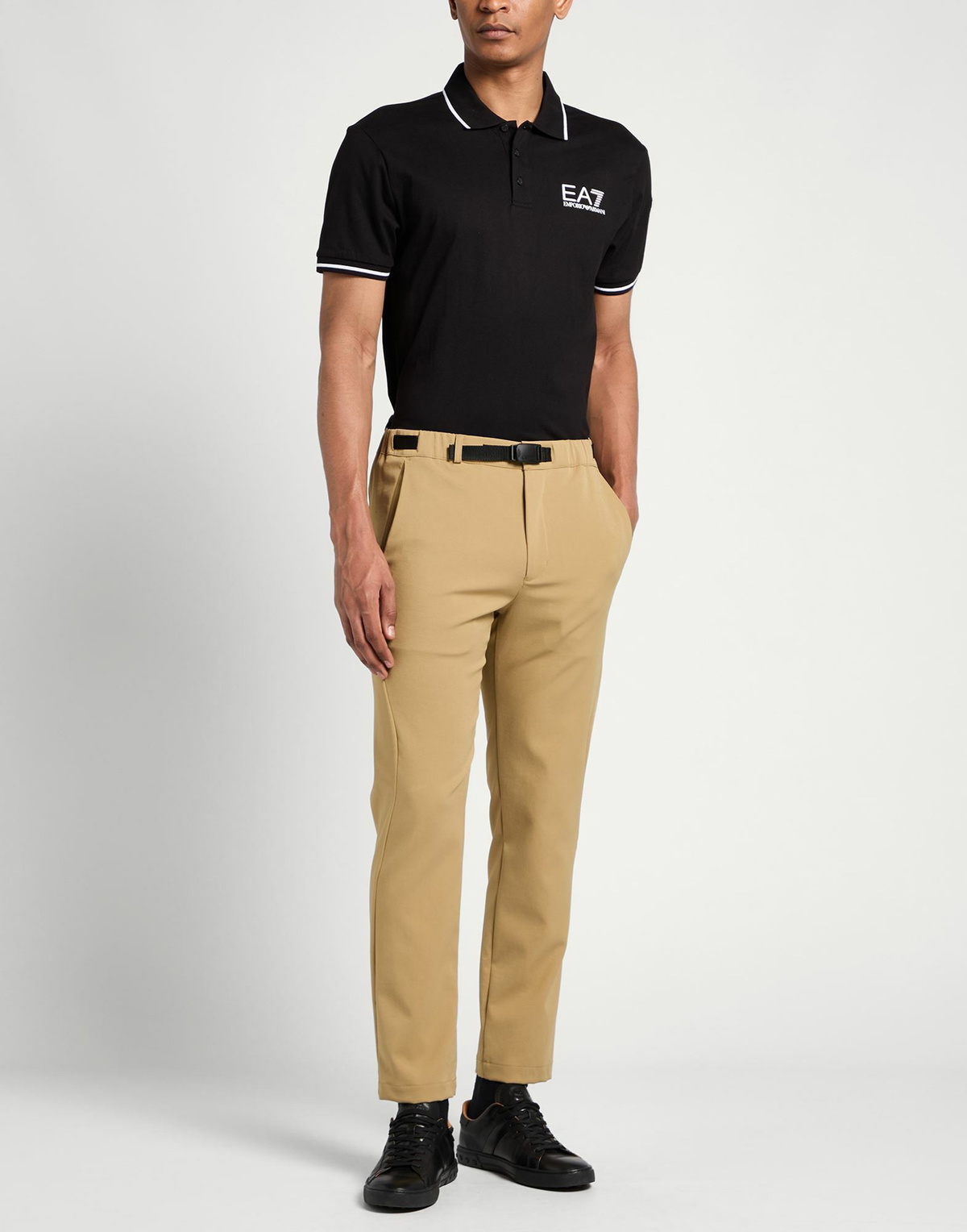 Ea7 Mens Polo shirt in Black