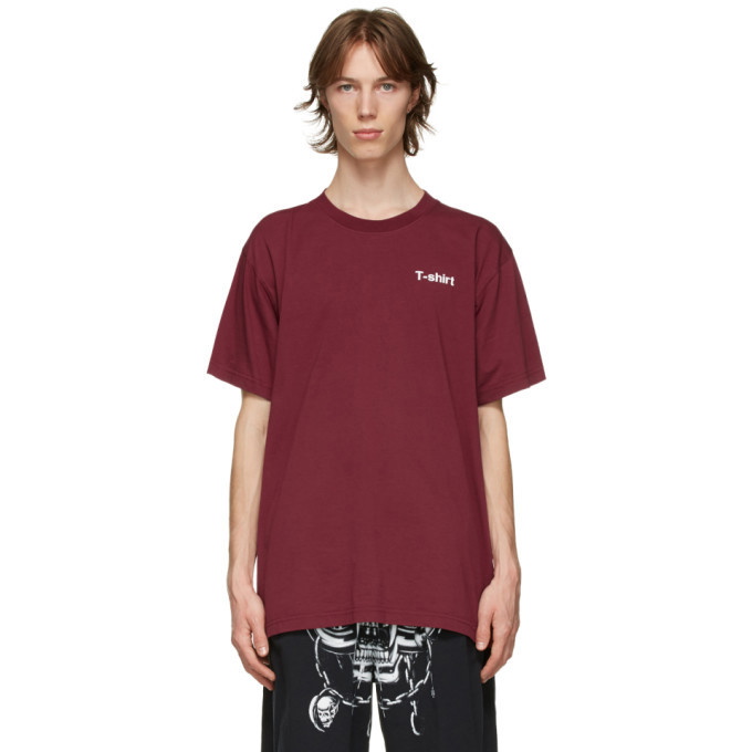 Photo: VETEMENTS Burgundy Definiton T-Shirt