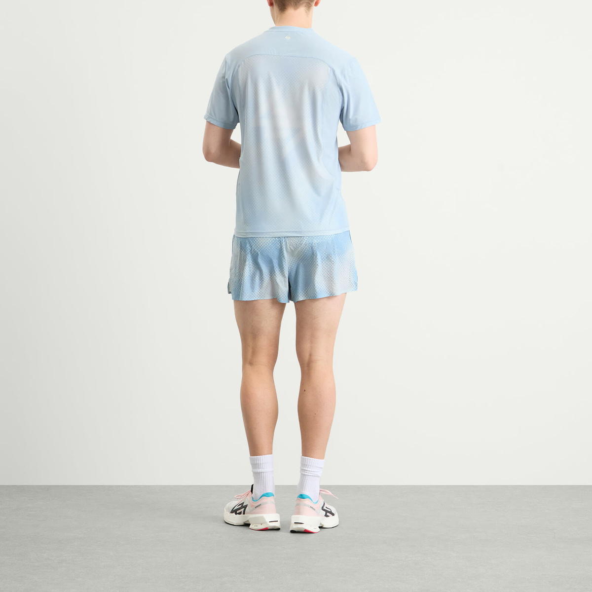 Represent 247 Men's Hybrid T-Shirt in Glacier Fade Out