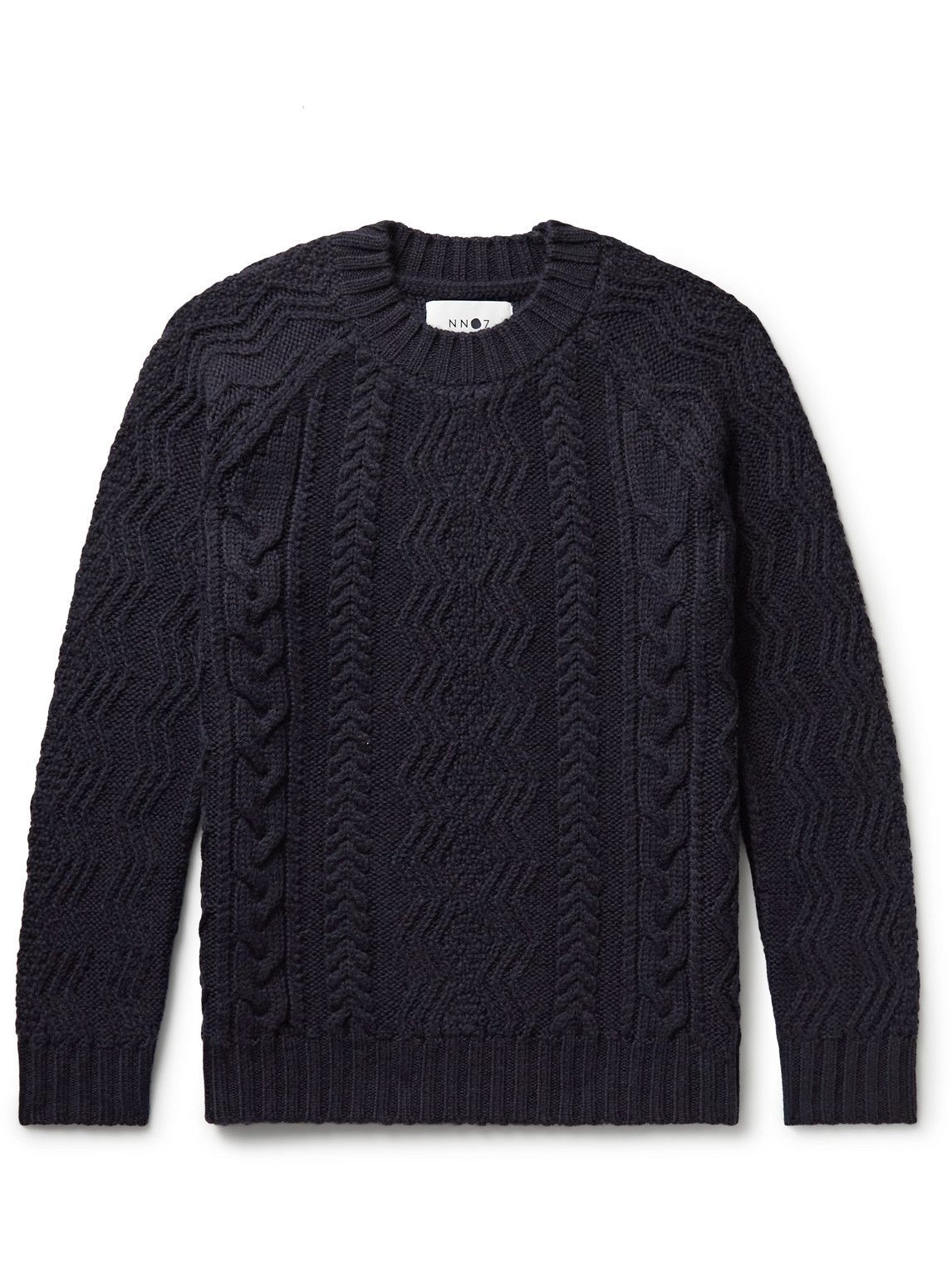 NN07 Cooper Cable-Knit Wool Sweater Blue NN07