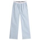Calvin Klein Men's Cotton Poplin Sleep Pant in Summit Plaid Ballad Blue