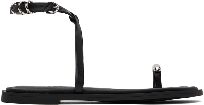 rag & bone Black Geo Ring Sandals