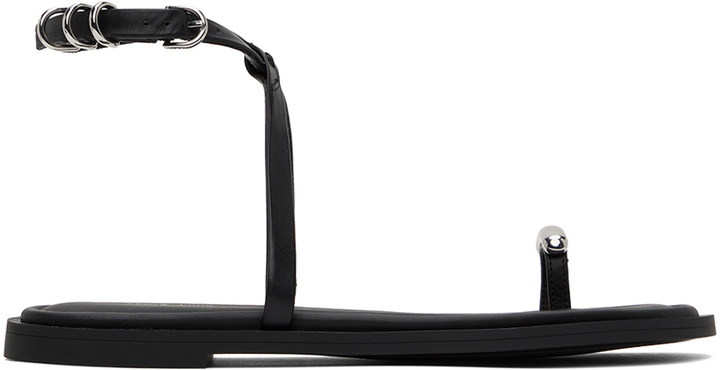 Photo: rag & bone Black Geo Ring Sandals