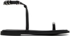 rag & bone Black Geo Ring Sandals