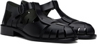 HEREU Black Pesca Sandals