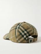 Burberry - Checked Cotton-Twill Baseball Cap - Neutrals