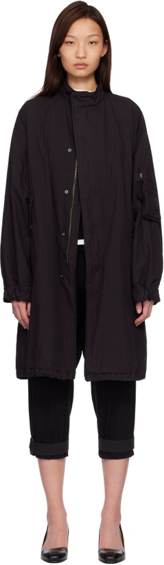 Photo: COOR Black Garment Dyed Fishtail Parka
