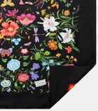 Gucci Floral silk twill scarf