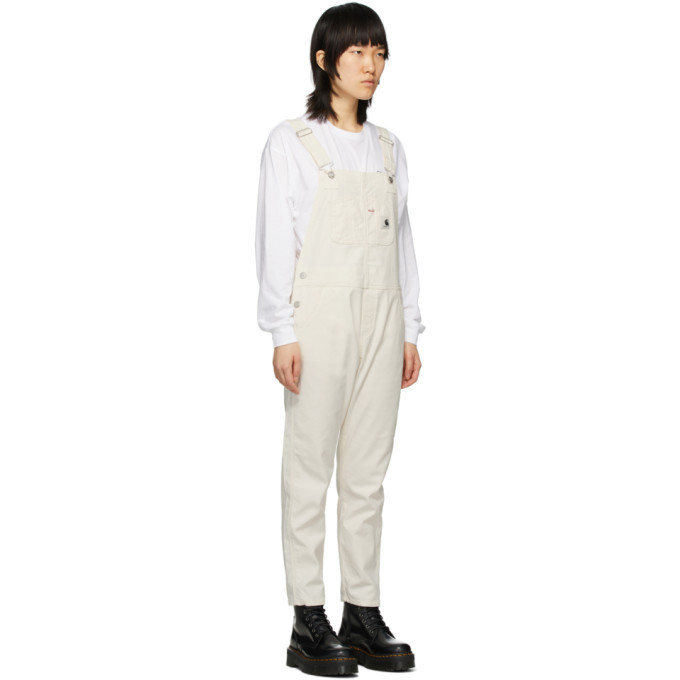 Carhartt WIP bib overalls in white