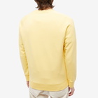 Maison Kitsuné Men's Fox Head Patch Classic Sweat in Soft Yellow