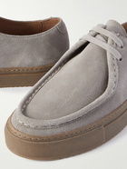 Mr P. - Larry Regenerated Suede by evolo® Derby Shoes - Brown