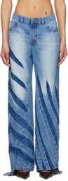 Masha Popova Blue Rays Boyfriend Jeans