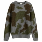 Gramicci Mohair Sweater in Jungle Digi Camo