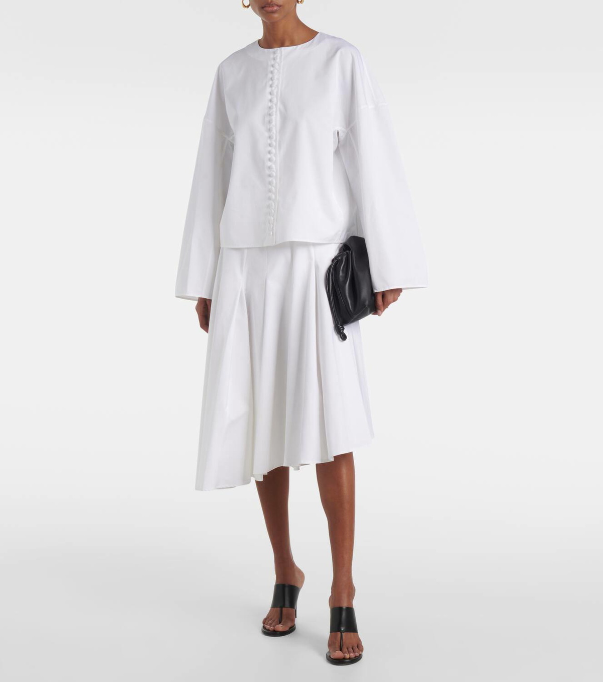Fforme Fish oversized cotton jacket