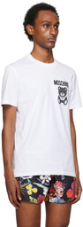 Moschino White Small Teddy Mesh T-Shirt