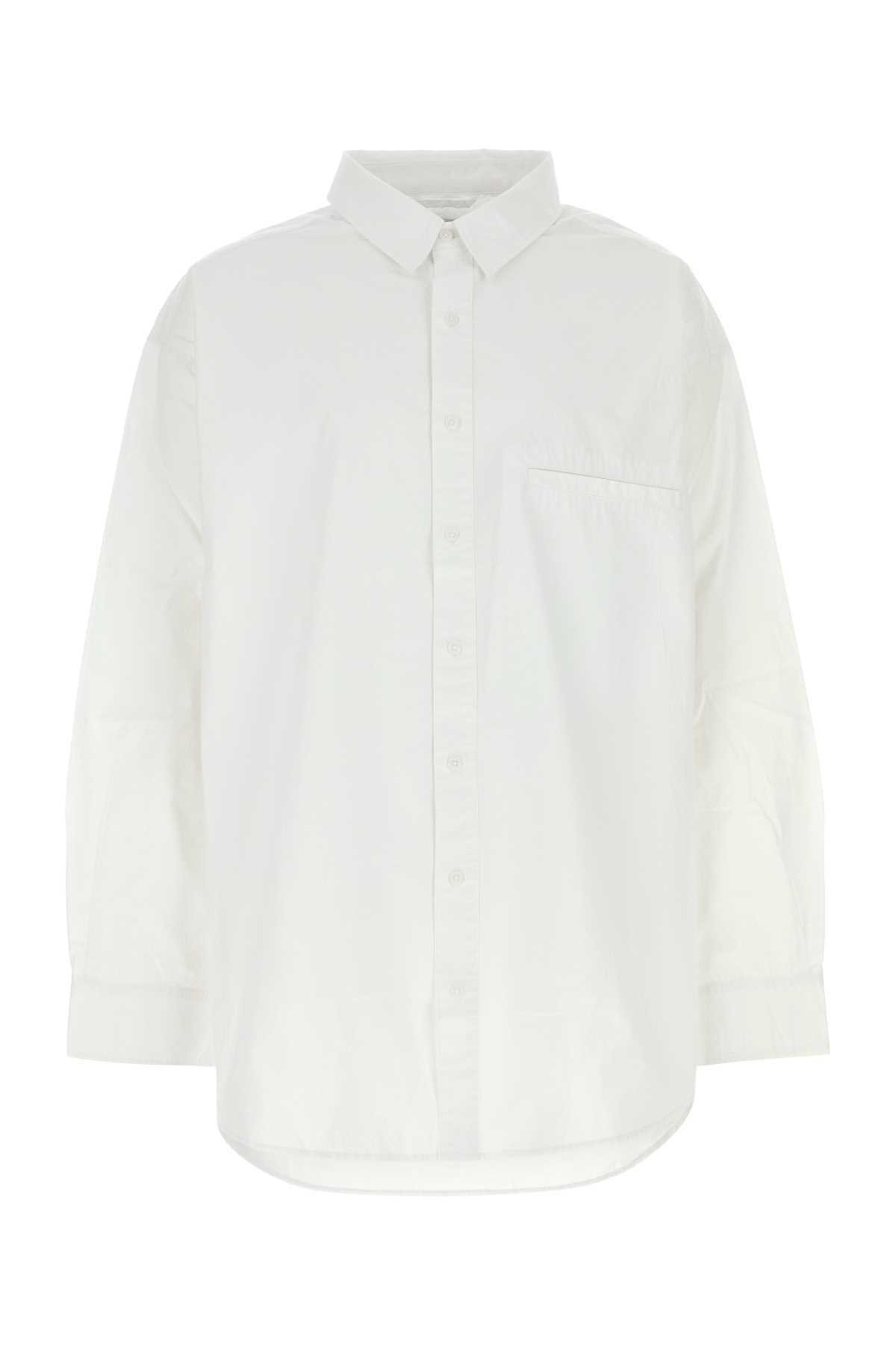 Tシャツ・カットソー ENTIRE STUDIOS White Poplin Giant Oversize Shirt Entire Studios White Poplin Giant Oversize Shirt Entire Studios