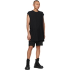 Boris Bidjan Saberi Black Double Object-Dyed Shorts