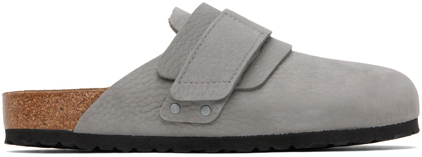 Birkenstock Gray Regular Nagoya Slip-On Loafers Birkenstock display picture 2