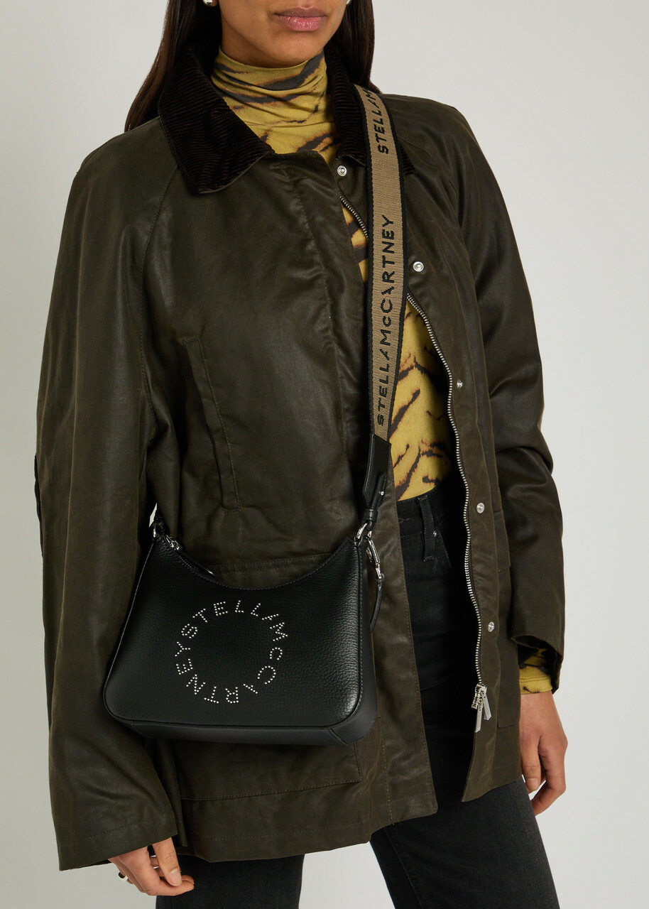 Stella Mccartney Studded-logo Faux Leather Shoulder bag - Black - One Size