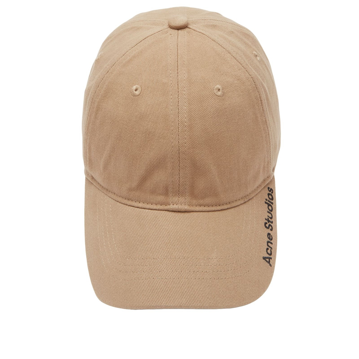 キャップ Acne Studios Carliy Cap - Acne Studios - Cotton - Khaki Acne Studios Men's Carliyt Side Logo Cap in Khaki Beige Acne