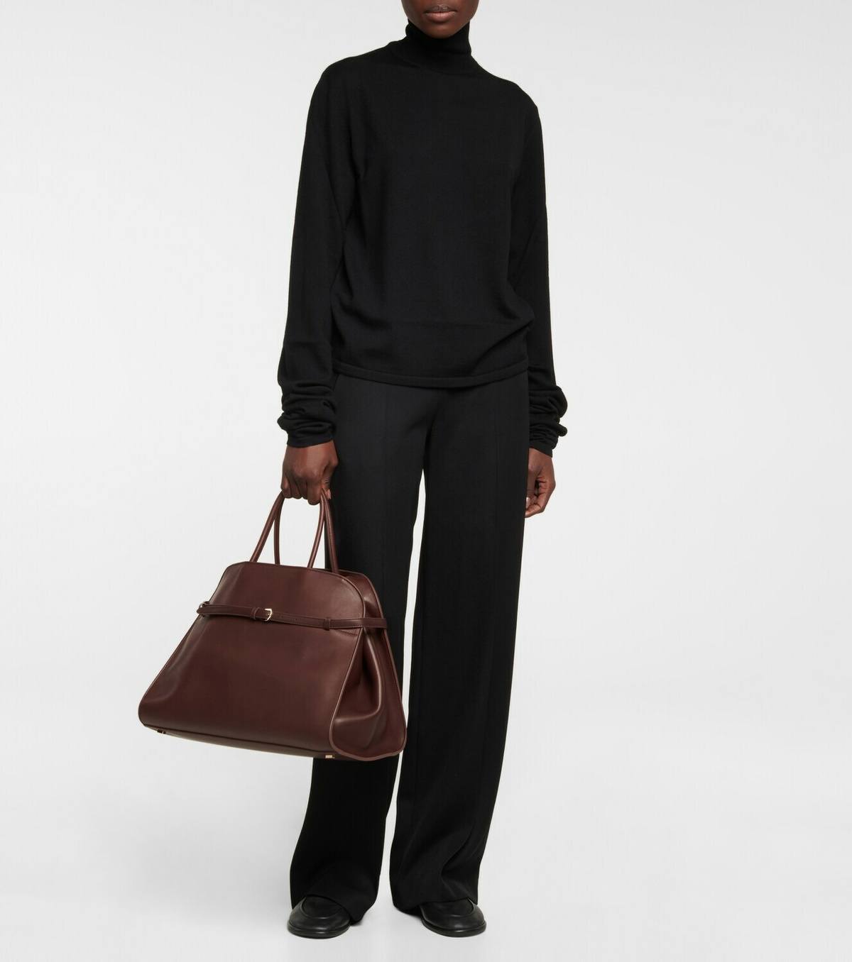The Row Margaux 15 leather tote bag