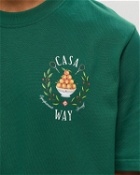 Casablanca Casa Way Printed T Shirt Green - Mens - Shortsleeves