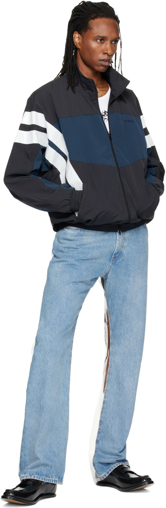 VETEMENTS Black Tape Tracksuit Jacket