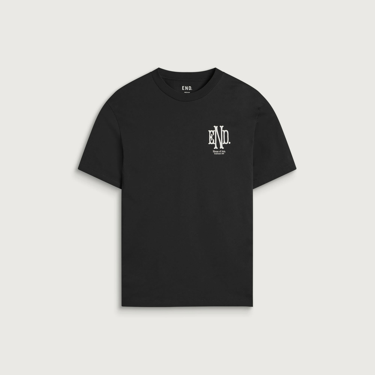 END. Mono T-shirt in Cinder Black