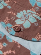 Story Mfg. - Coch Floral-Print Organic Cotton Shirt - Brown