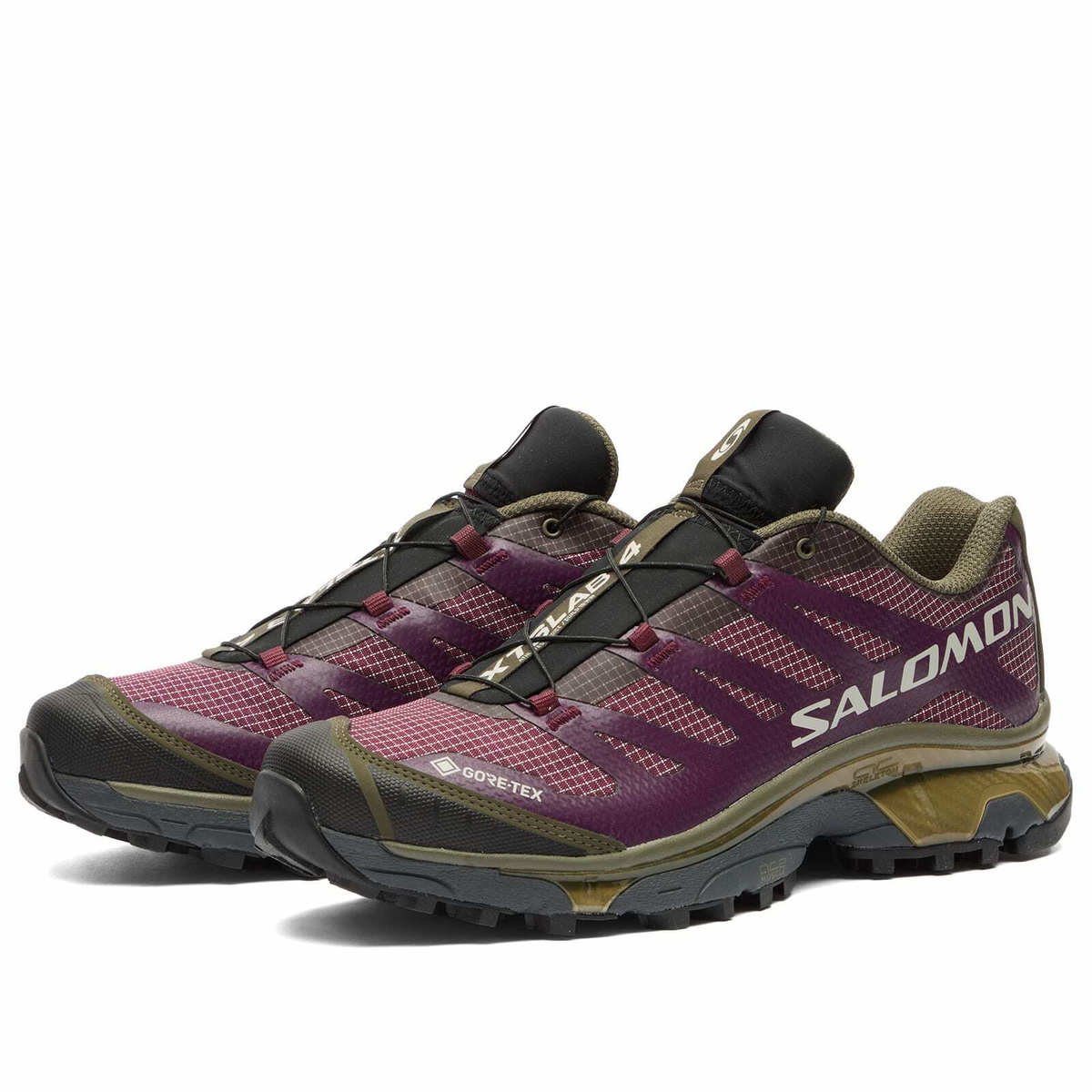 Salomon XT-4 GTX Sneaker in Maroon Banner/Winter Bloom/Grape Le