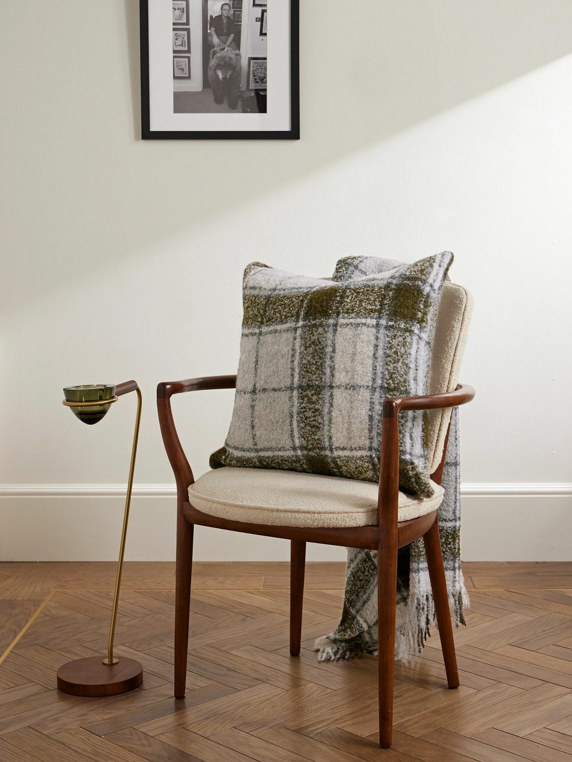 The Conran Shop - Checked Alpaca-Blend Bouclé Cushion