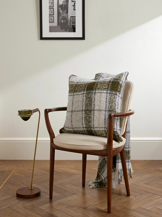 Photo: The Conran Shop - Checked Alpaca-Blend Bouclé Cushion